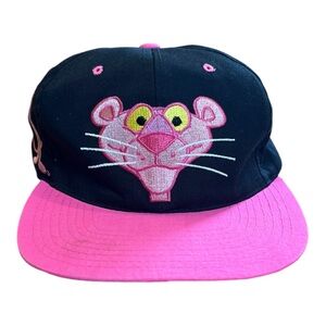 VTG American Needle Toons Blockhead Pink Panther Snapback Hat